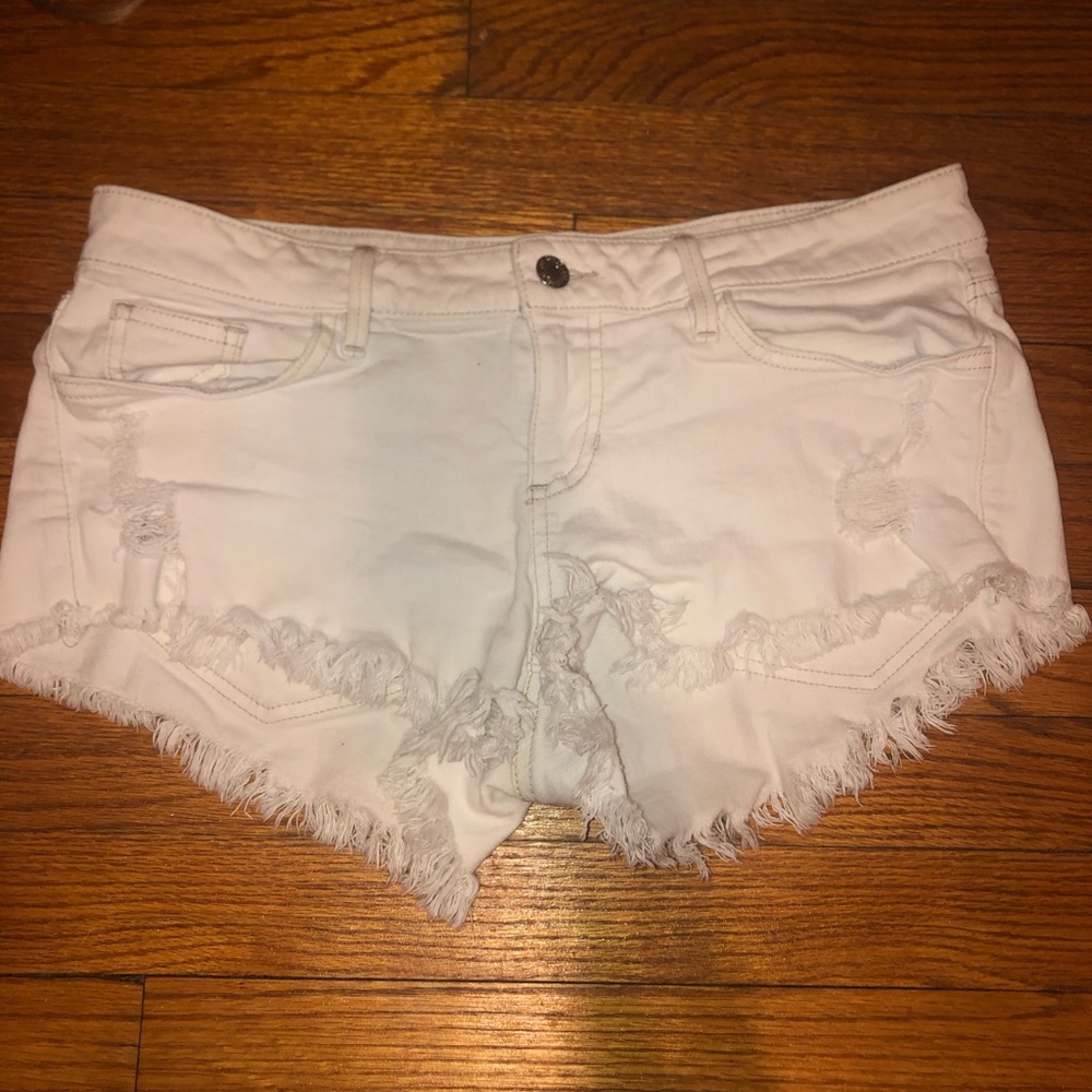 Guess White denim shorts